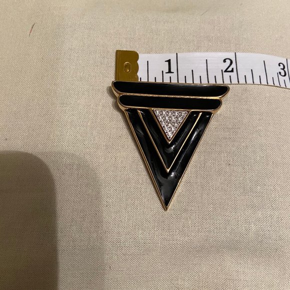 Vintage Triangle Art Deco Inspired Pin - Picture 8 of 8